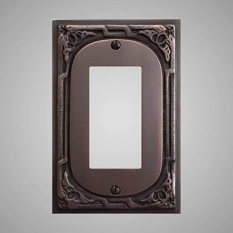 1 Gang Rocker Light Switch Plate - Victorian Design
