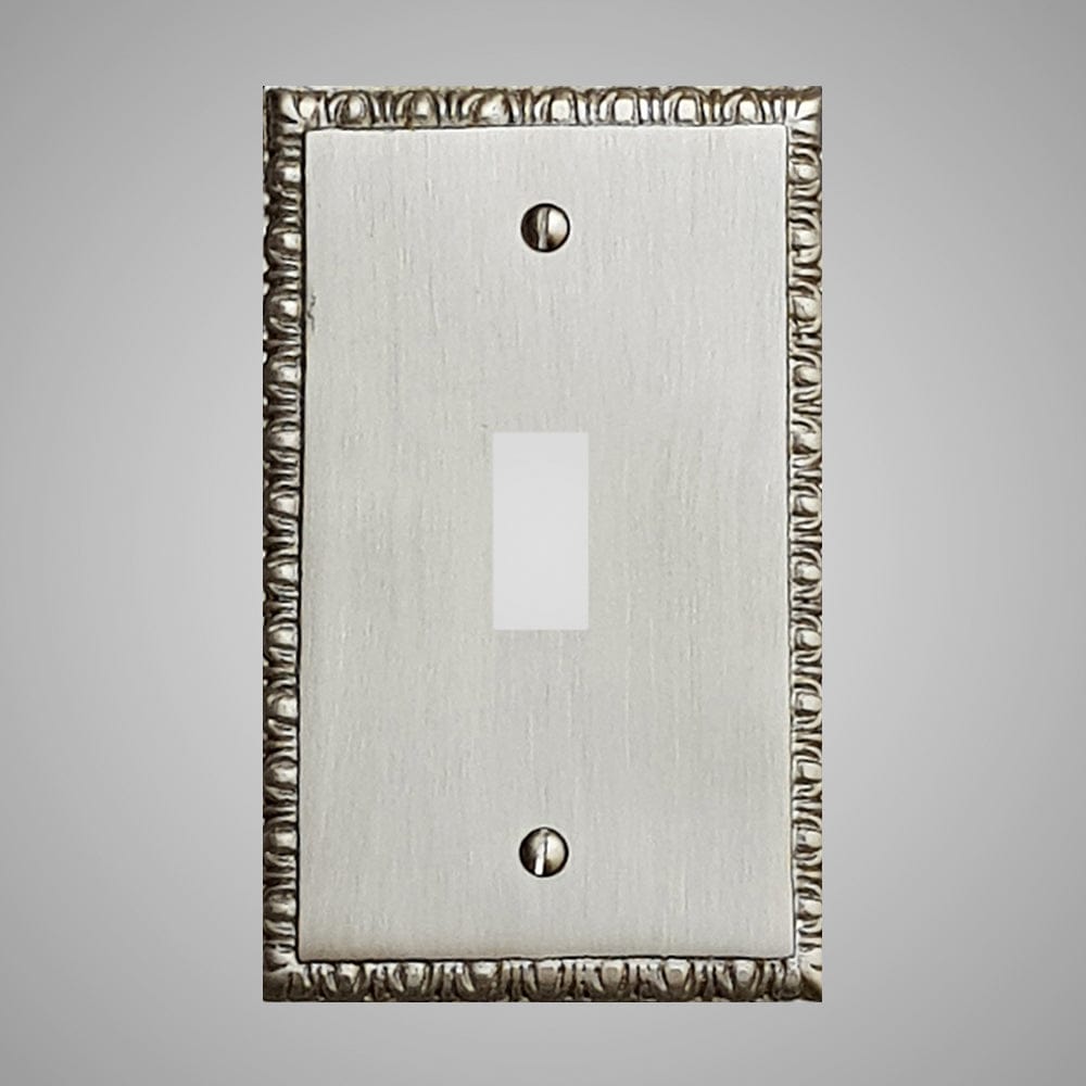 1 Gang Toggle Light Switch Plate - Egg & Dart Design
