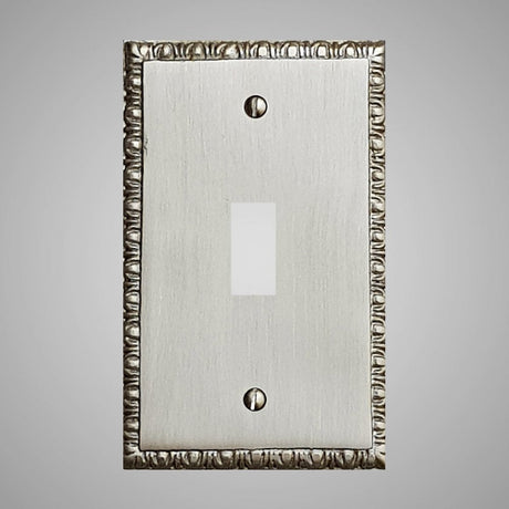1 Gang Toggle Light Switch Plate - Egg & Dart Design