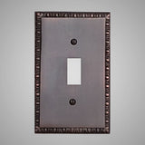 1 Gang Toggle Light Switch Plate - Egg & Dart Design