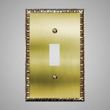 1 Gang Toggle Light Switch Plate - Egg & Dart Design