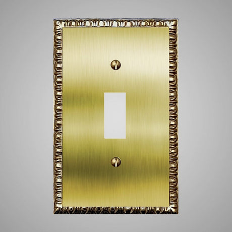 1 Gang Toggle Light Switch Plate - Egg & Dart Design