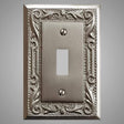 1 Gang Toggle Light Switch Plate - Floral Design