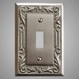 1 Gang Toggle Light Switch Plate - Floral Design