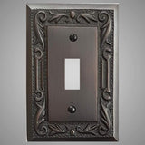 1 Gang Toggle Light Switch Plate - Floral Design