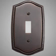 1 Gang Toggle Light Switch Plate - Georgian Design