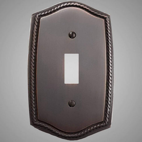 1 Gang Toggle Light Switch Plate - Georgian Design
