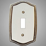 1 Gang Toggle Light Switch Plate - Georgian Design