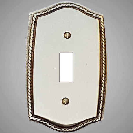 1 Gang Toggle Light Switch Plate - Georgian Design
