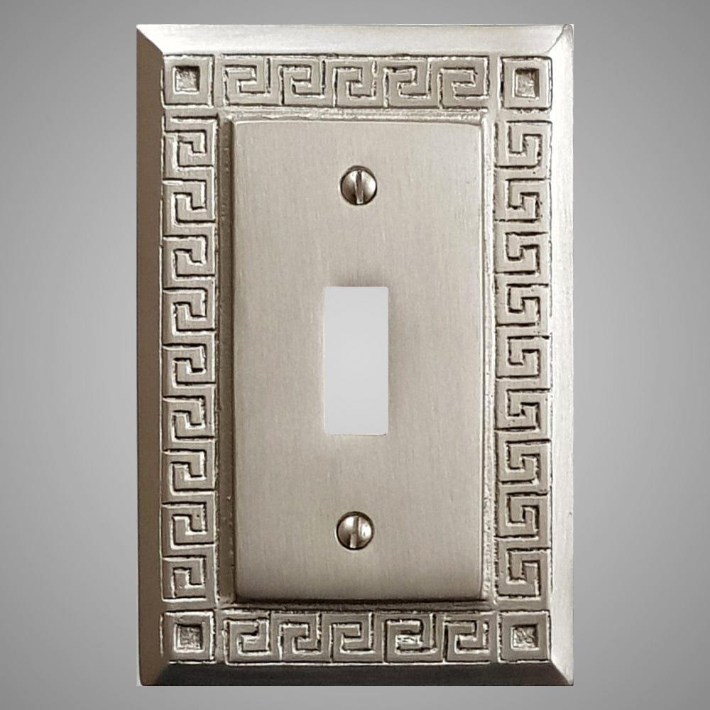1 Gang Toggle Light Switch Plate - Greek Design
