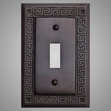 1 Gang Toggle Light Switch Plate - Greek Design