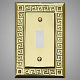 1 Gang Toggle Light Switch Plate - Greek Design