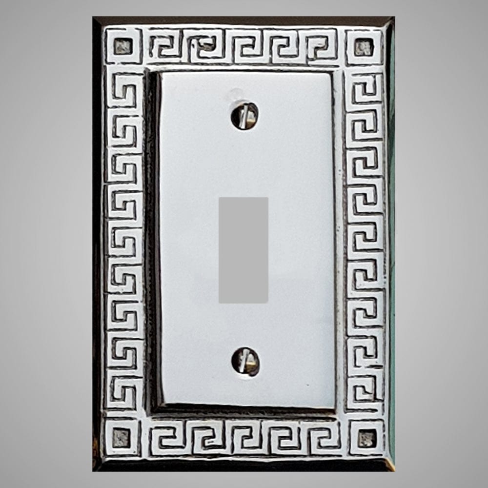 1 Gang Toggle Light Switch Plate - Greek Design