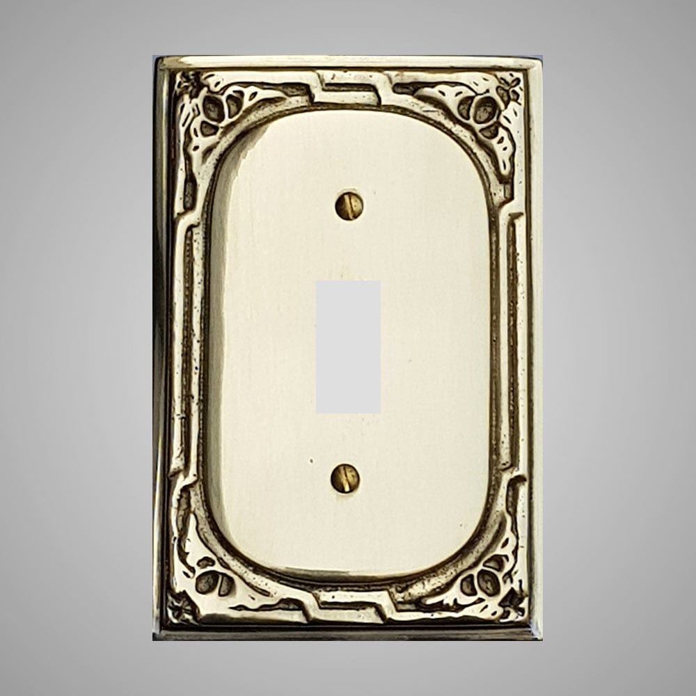 1 Gang Toggle Light Switch Plate - Victorian Design