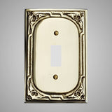 1 Gang Toggle Light Switch Plate - Victorian Design