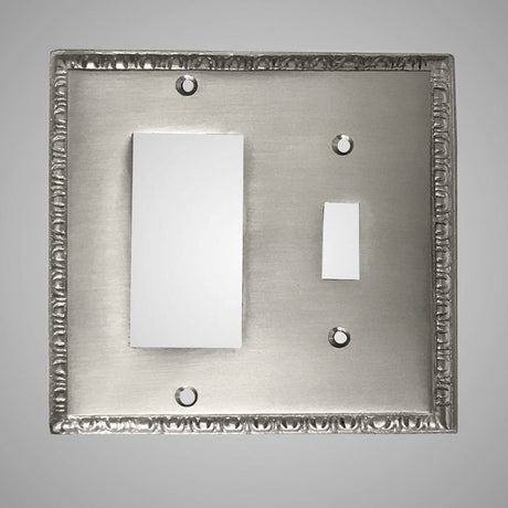 1 Toggle, 1 Rocker Wall Switch Plate - Egg & Dart Design