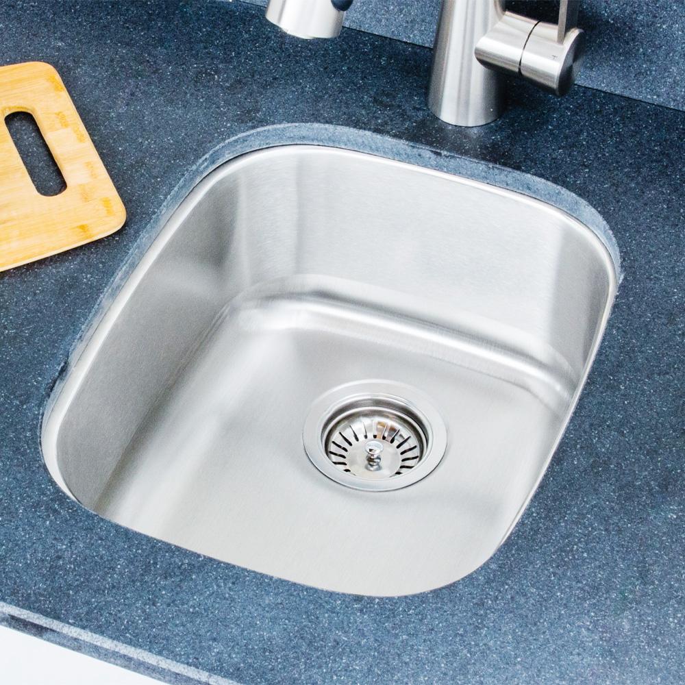 15" Cabot Stainless Steel Single-Bowl Undermount Sink