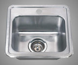 15" Swanzey Stainless Steel Single-Bowl Drop-In Sink