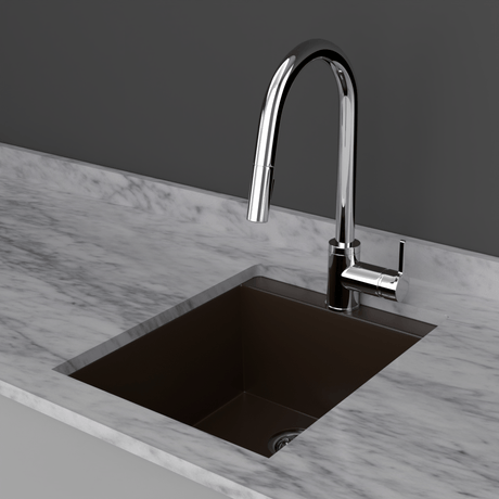 16" Cardea  Granite Composite Sink - Brown