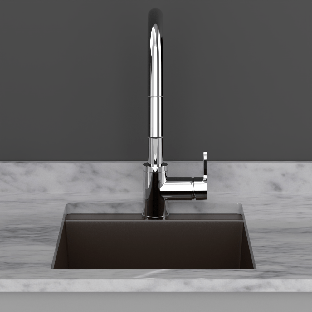 16" Cardea  Granite Composite Sink - Brown