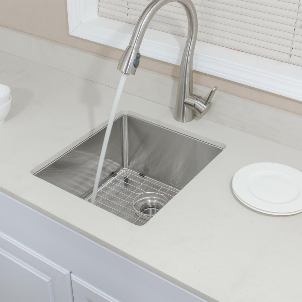 17" Tolland Stainless Steel Single-Bowl Undermount Sink
