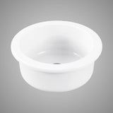 18" Yago Fireclay Single-Bowl Drop-In Prep Sink