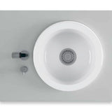 18" Yago Fireclay Single-Bowl Drop-In Prep Sink