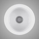 18" Yago Fireclay Single-Bowl Drop-In Prep Sink