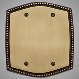 2 Blank Wall Plate - Beaded Design