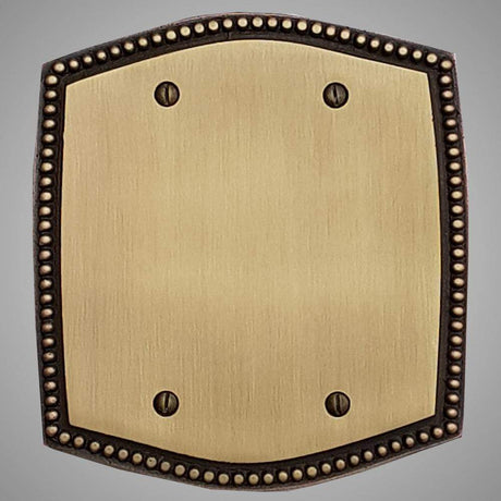 2 Blank Wall Plate - Beaded Design