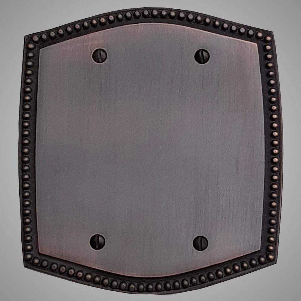 2 Blank Wall Plate - Beaded Design