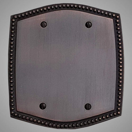 2 Blank Wall Plate - Beaded Design