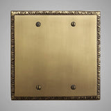 2 Blank Wall Plate - Egg & Dart Design