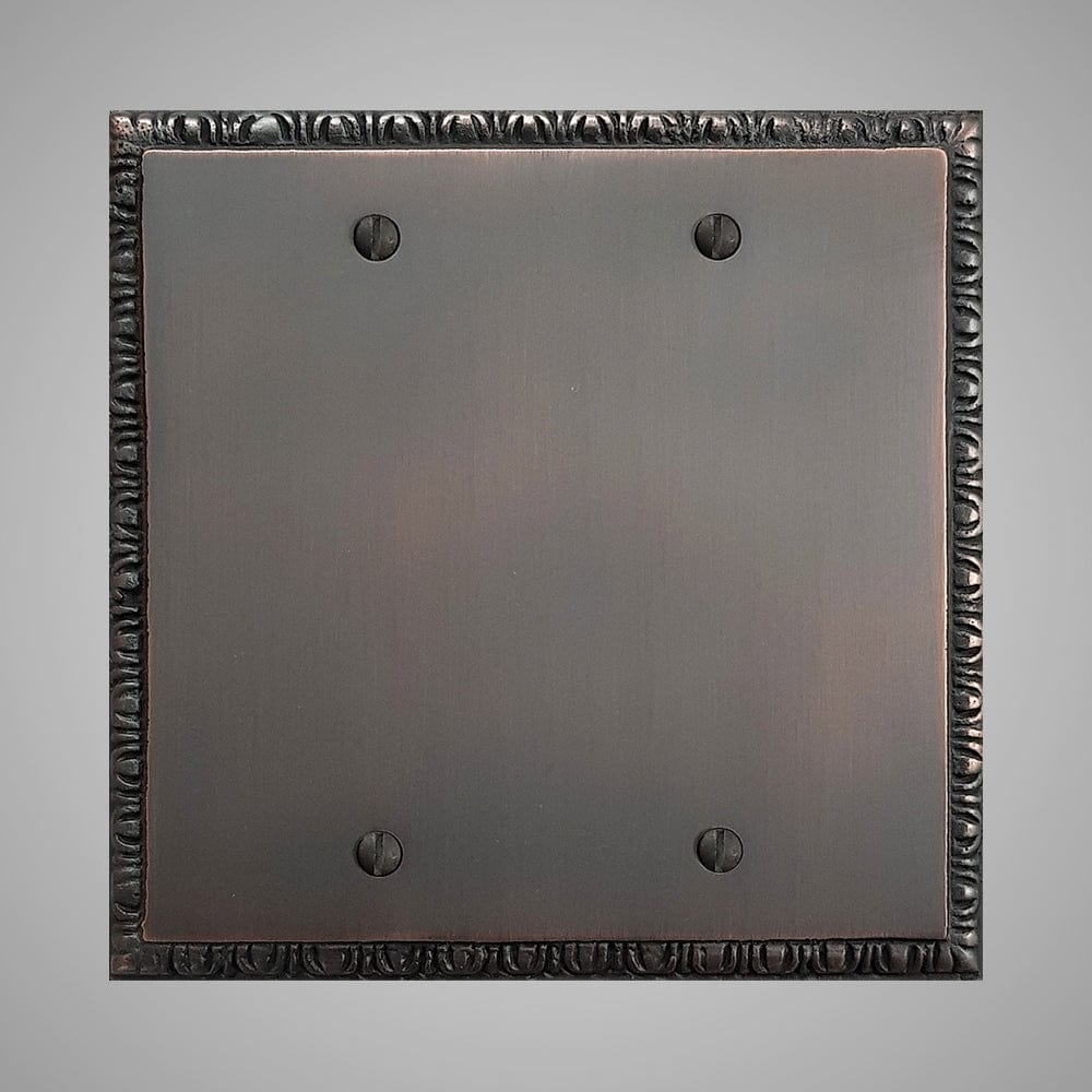 2 Blank Wall Plate - Egg & Dart Design