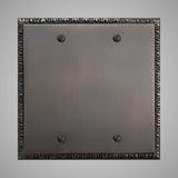 2 Blank Wall Plate - Egg & Dart Design