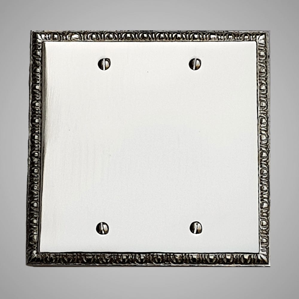 2 Blank Wall Plate - Egg & Dart Design