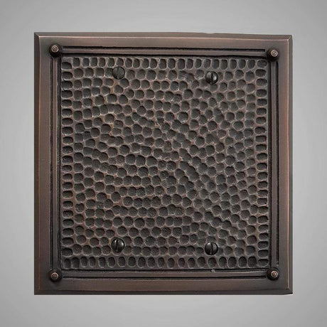 2 Blank Wall Plate - Framed Hammered Design