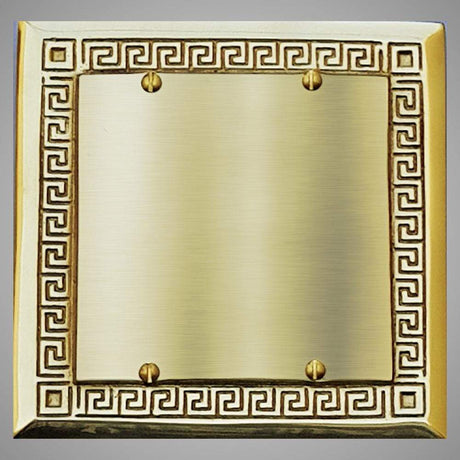 2 Blank Wall Plate - Greek Design
