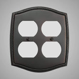 2 Gang Duplex Outlet Wall Switch Plate - Georgian Design