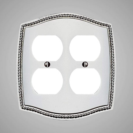 2 Gang Duplex Outlet Wall Switch Plate - Georgian Design