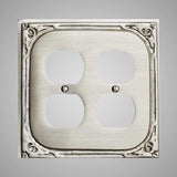 2 Gang Duplex Outlet Wall Switch Plate - Victorian Design