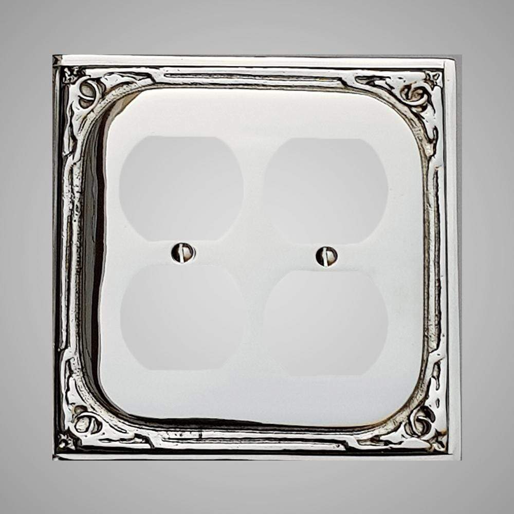 2 Gang Duplex Outlet Wall Switch Plate - Victorian Design