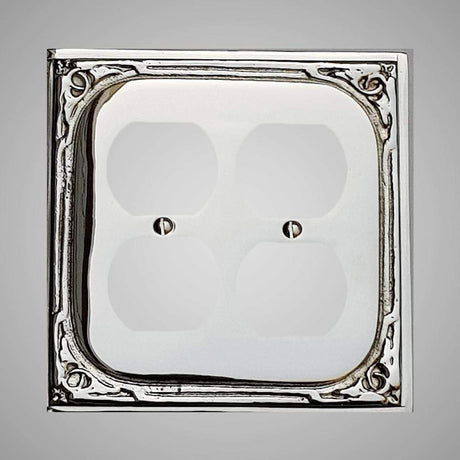 2 Gang Duplex Outlet Wall Switch Plate - Victorian Design