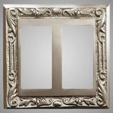 2 Gang Rocker Light Switch Plate - Floral Design