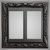 2 Gang Rocker Light Switch Plate - Floral Design