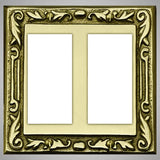 2 Gang Rocker Light Switch Plate - Floral Design