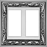 2 Gang Rocker Light Switch Plate - Floral Design