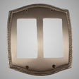2 Gang Rocker Light Switch Plate - Georgian Design