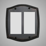 2 Gang Rocker Light Switch Plate - Georgian Design