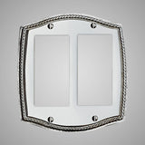 2 Gang Rocker Light Switch Plate - Georgian Design